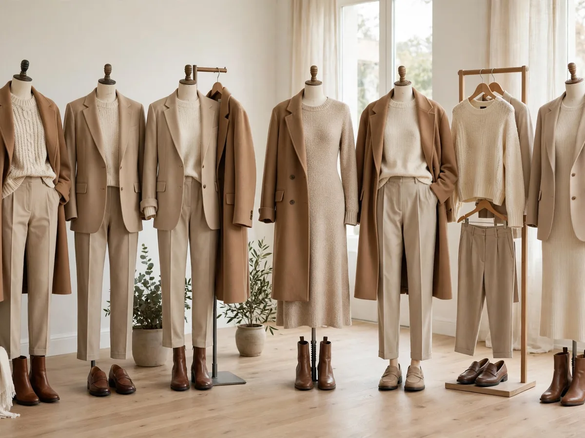 A week of outfits from the capsule: seven combinations laid out day by day